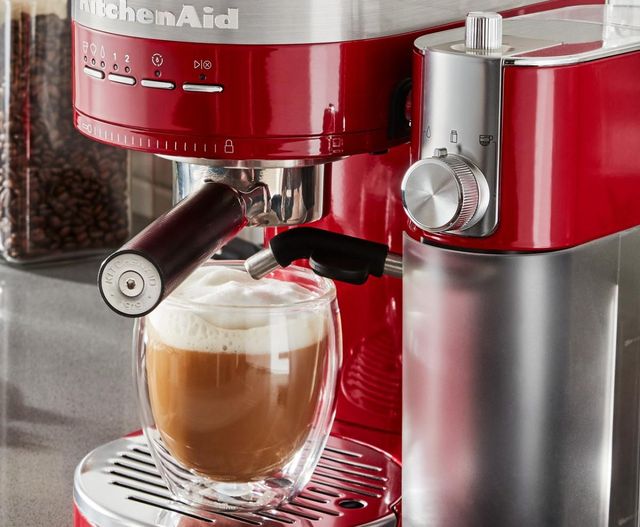 KitchenAid® Empire Red Automatic Milk Frother Attachment 4