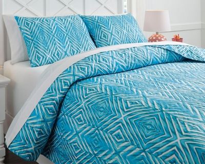 Signature Design by Ashley® Jolana Turquoise Full Quilt Set-2
