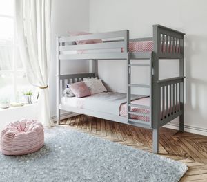 M3 Furniture Grey Twin/Twin Bunk Bed