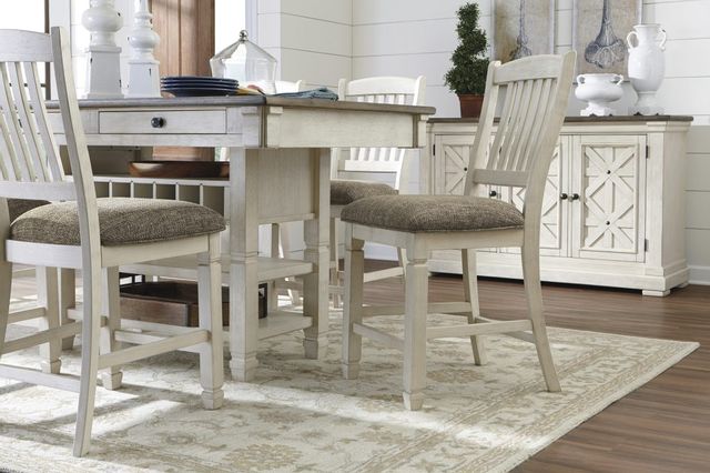Signature Design by Ashley® Bolanburg Two-tone Rectangular Counter Height Dining Table 12