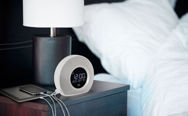JBL® Horizon Hotel White Bluetooth® Alarm Clock Radio-3