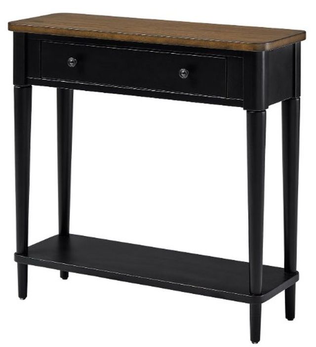Null Furniture 6618 Black/Brown Cherry Console Table