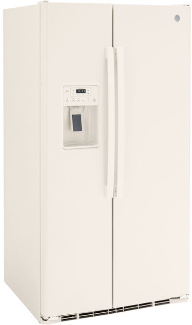 GE® 25.3 Cu. Ft. Bisque Side-by-Side Refrigerator 1