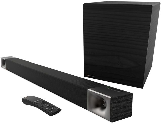 Klipsch® Cinema 600 Black Soundbar and 10" Wireless Woofer