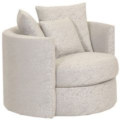 Dynasty Furniture Off-White/Gray Swivel Chair