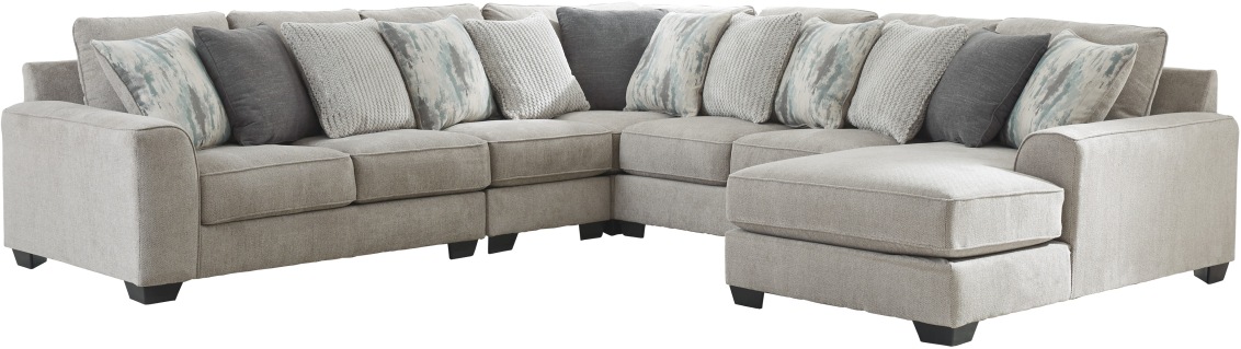 Ardsley pewter deals sectional ashley furniture