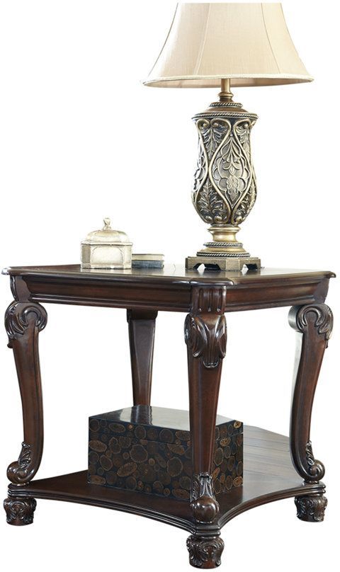 Signature Design by Ashley® Norcastle Dark Brown End Table 2