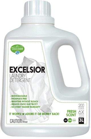 Excelsior HE Detergents 3L Fresh Scent Laundry Detergent With Eco Bottle dispenser