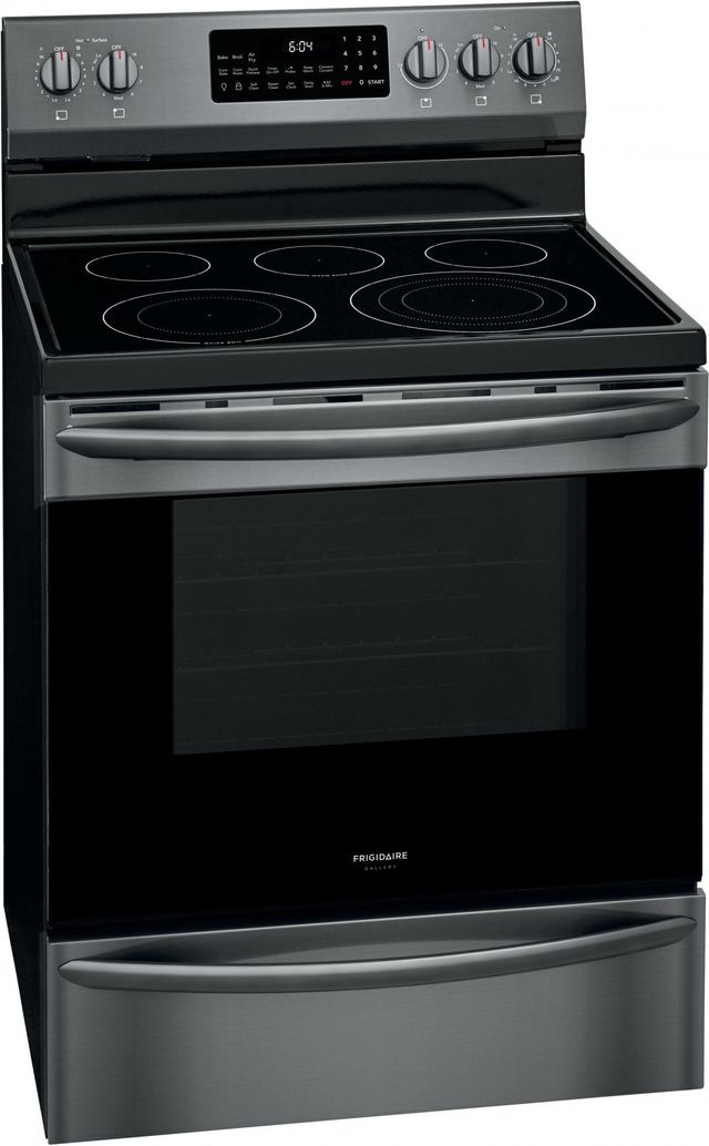 Frigidaire Gallery® 30" Black Stainless Steel Free Standing Electric Range with Air Fry 7
