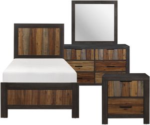 Homelegance® Cooper 4-Piece Brown Bedroom Set