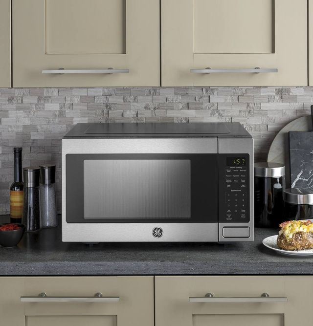 GE® 1.6 Cu. Ft. Stainless Steel Countertop Microwave-2