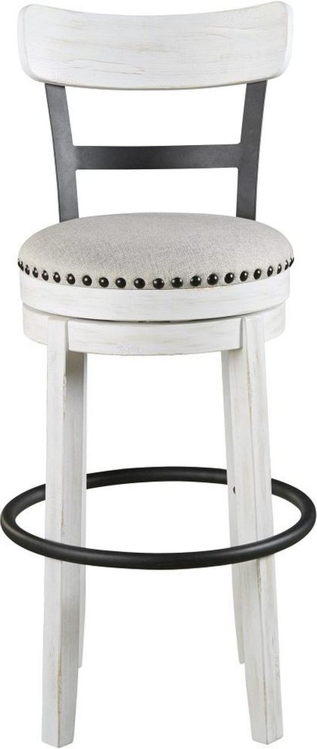 Signature Design by Ashley® Valebeck White Tall Upholstered Swivel Bar Stool - Set of 2-1