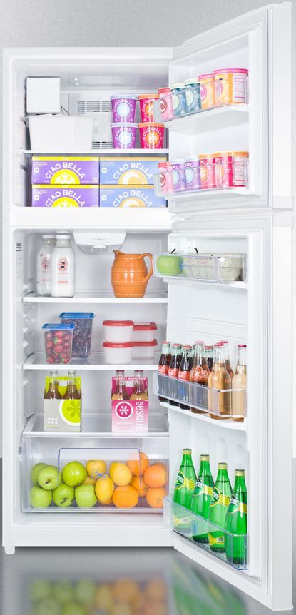 Summit® 12.9 Cu. Ft. White Counter Depth Top Freezer Refrigerator 3