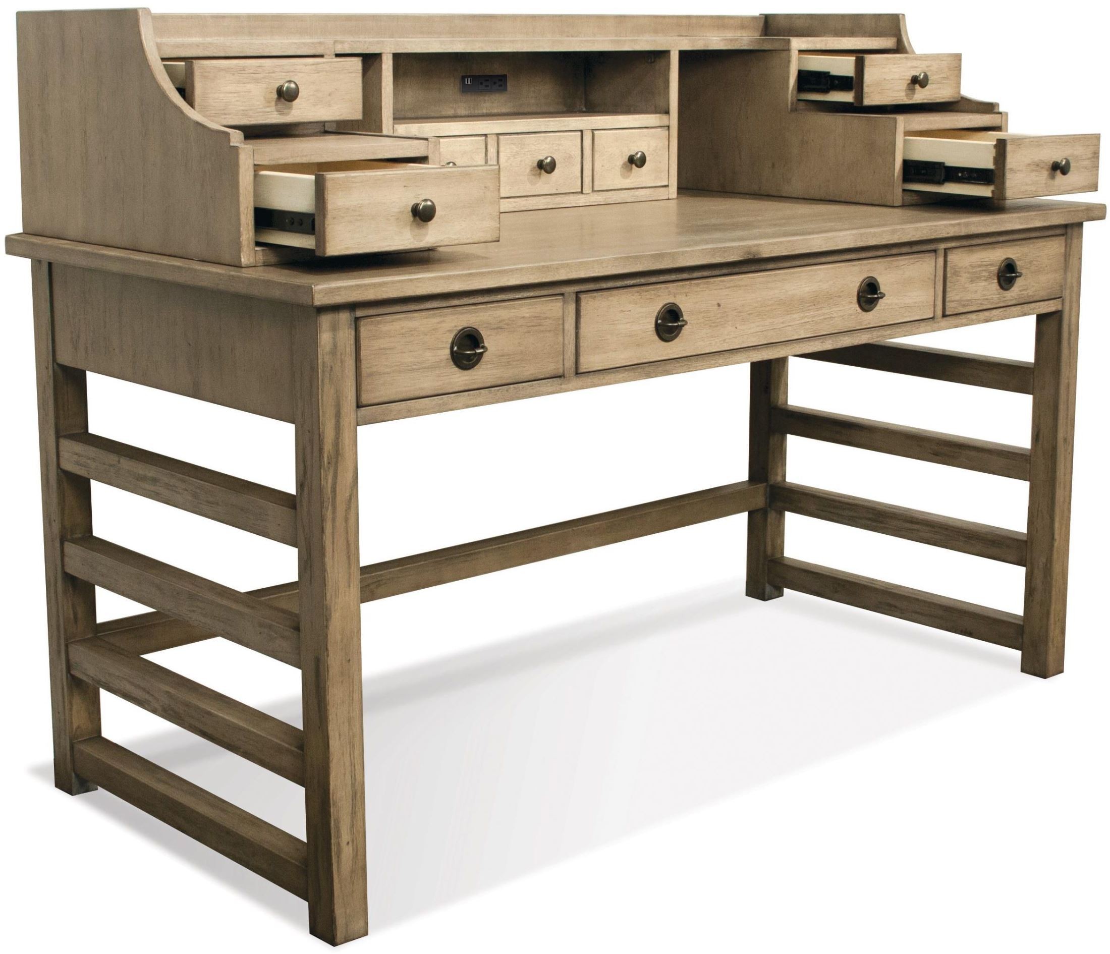 Riverside Furniture Perspectives Leg Desk With Hutch Johnson's Furniture &  Appliances