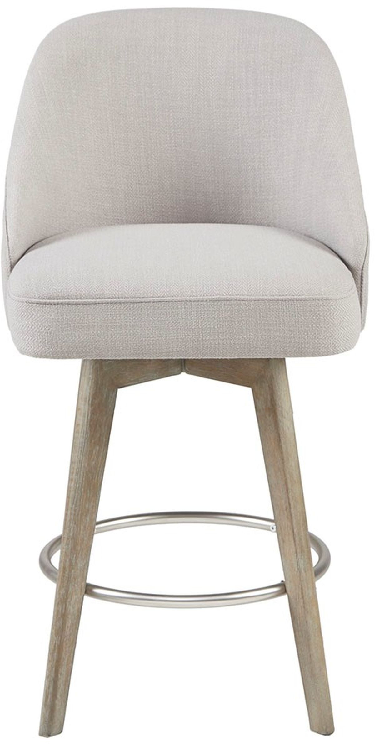 Olliix by Madison Park Grey Pearce Counter Stool with Swivel Seat Bob