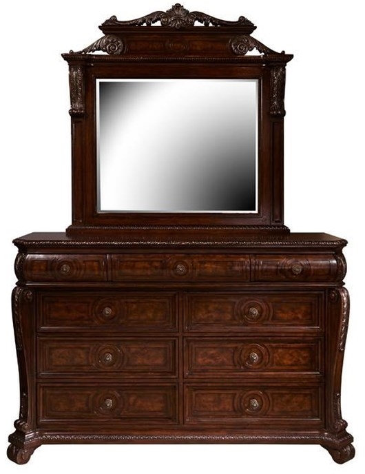 Home Insights Furniture Vintage Dark Brown Mirror