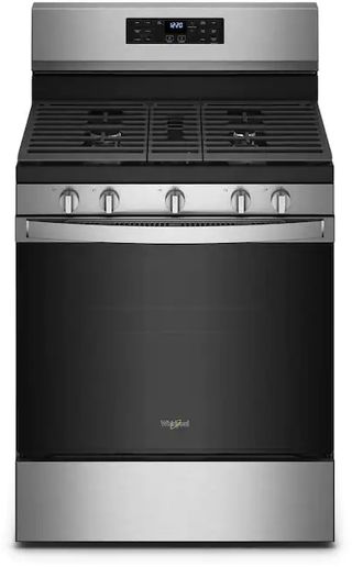 Whirlpool® 30" Fingerprint Resistant Stainless Steel Freestanding Gas Range with 5-in-1 Air Fry Oven