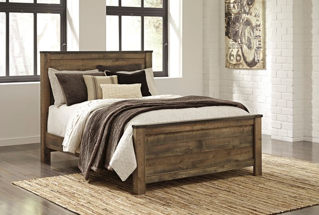 Signature Design by Ashley® Trinell Rustic Brown Queen Panel Headboard 2
