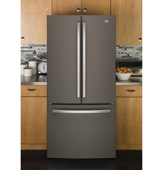 GE® Series 24.8 Cu. Ft. French Door Refrigerator-Slate-GNE25JMKES *Scratch and Dent Price $1188.00 Call for Availability* 11