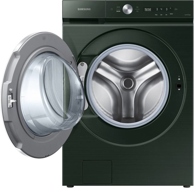 Samsung Bespoke 8900 Series 5.3 Cu. Ft. Silver Steel Front Load Washer 21