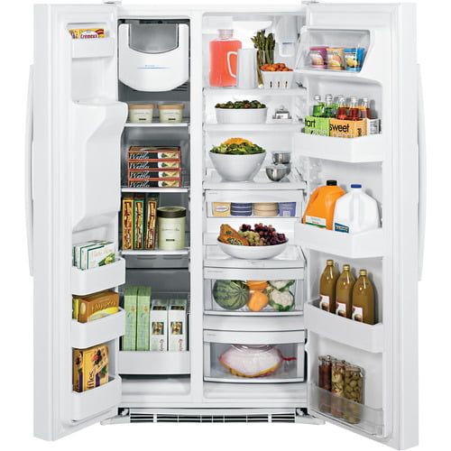 Crosley® 25.3 Cu. Ft. High-Gloss Black Side-by-Side Refrigerator 1