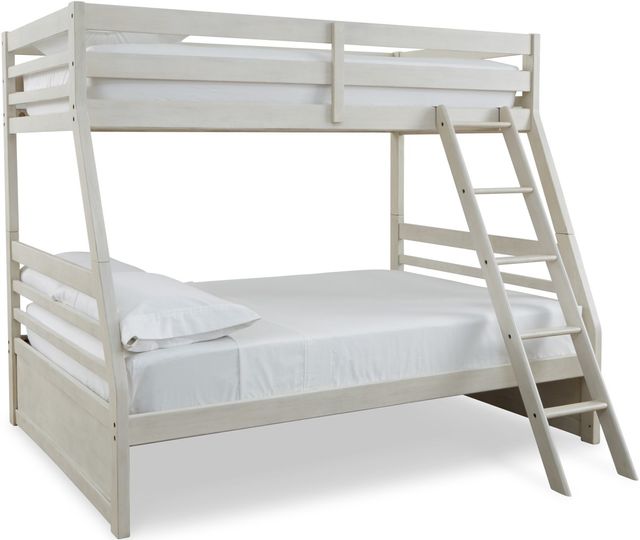 Signature Design by Ashley® Robbinsdale Antique White Twin/Full Bunk Bed-0