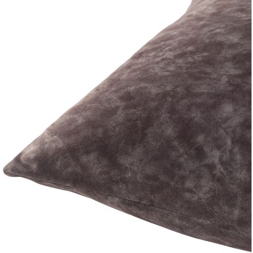 Surya Collins Charcoal 20" x 20" Toss Pillow with Down Insert 1