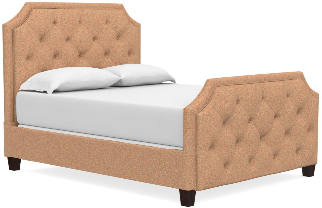 Bassett® Furniture Custom Upholstered Florence Full Clipped Corner Bed ...