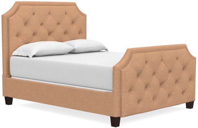 Bassett® Furniture Custom Upholstered Florence King Clipped Corner Bed with Tall Footboard
