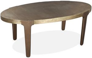 Riverside Furniture Greyson Rubbed Bronze Oval Cocktail Table