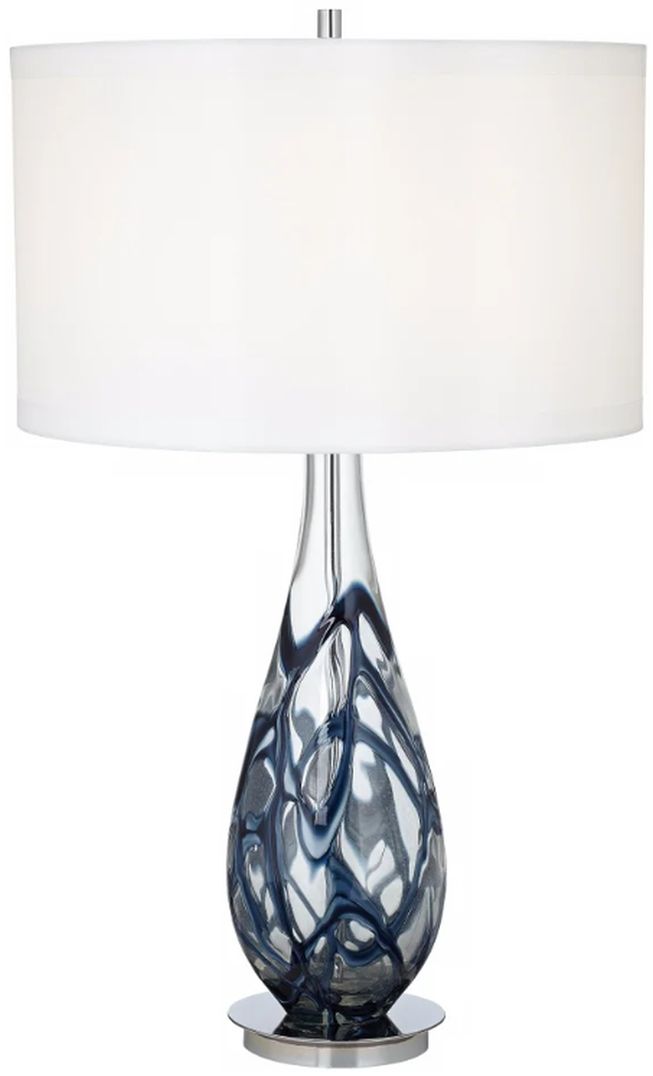 indigo blue table lamp