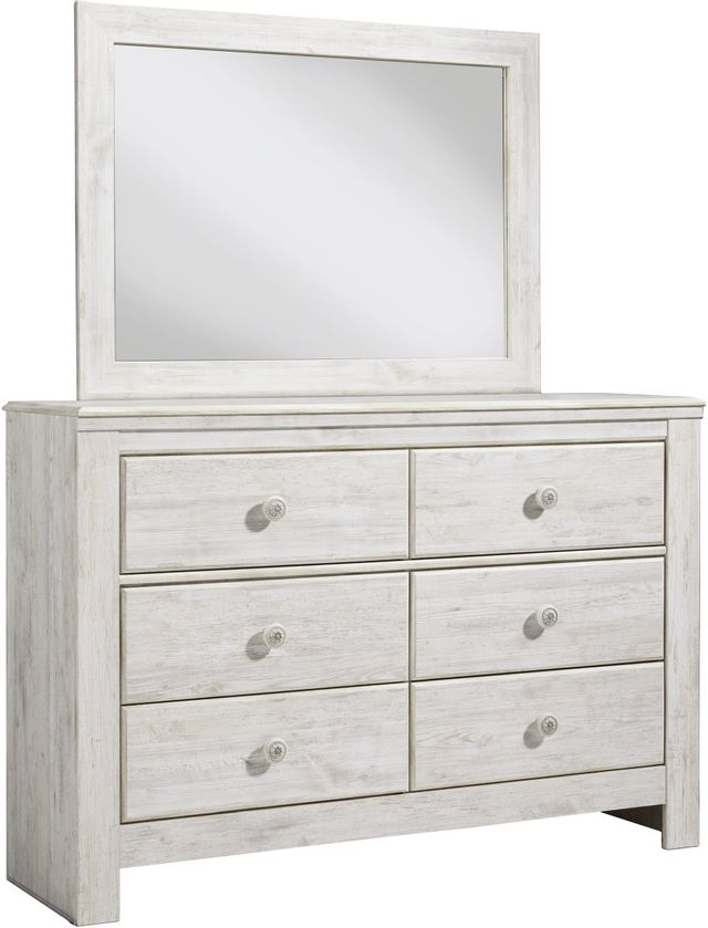 Signature Design by Ashley® Paxberry Whitewash Dresser and Mirror 0