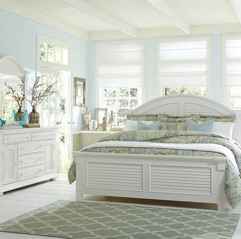Liberty Summer House l 3-Piece Oyster White King Bedroom Set