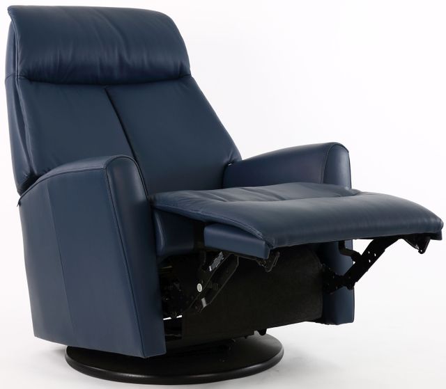 Fjords® Relax Sydney Blue Small Dual Motion Swivel Recliner 3
