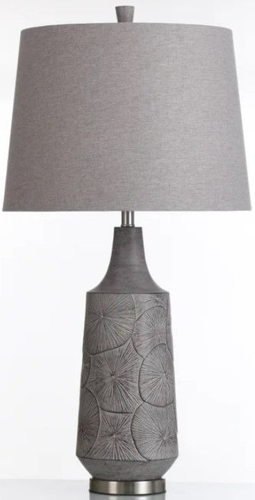 Stylecraft Bulwell Grey Table Lamp 