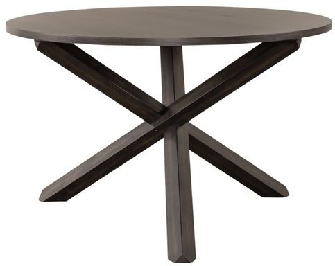 Liberty Furniture Anglewood 5 Piece Dark Umber Brown Pedestal Table Set-2