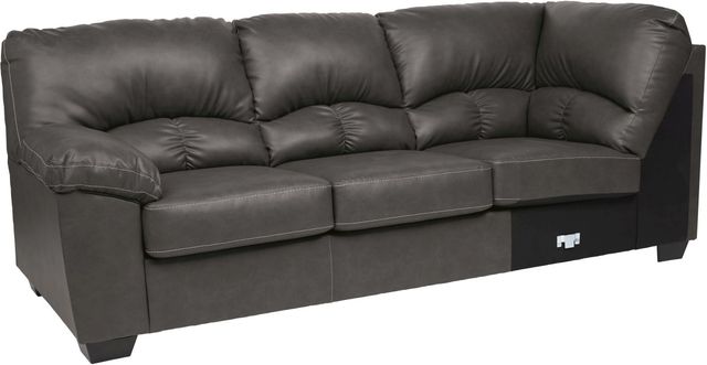 Benchcraft® Aberton 3-Piece Gray Sectional with Chaise-2