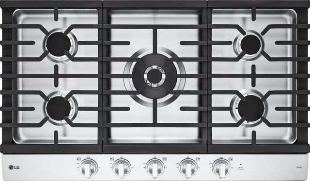 LG 36" Stainless Steel Gas Cooktop-1