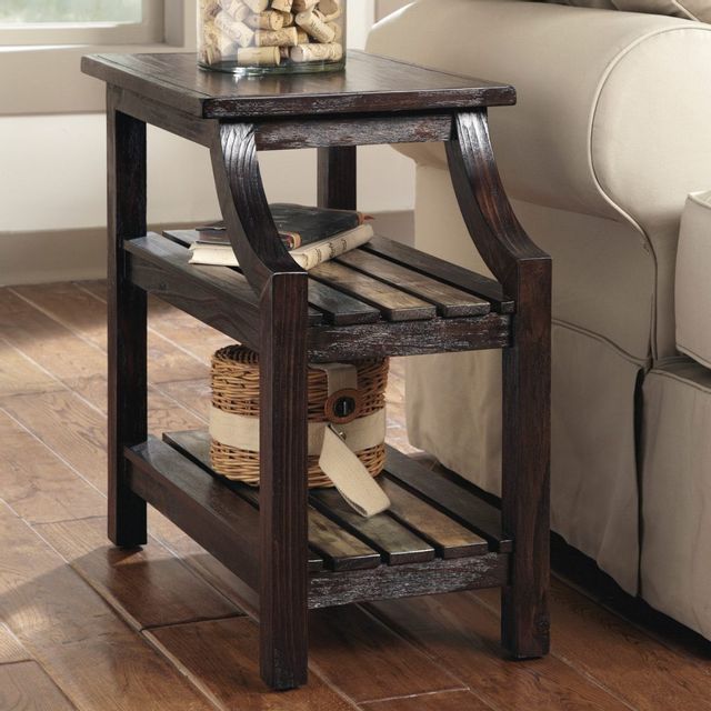 Signature Design by Ashley® Mestler Rustic Brown Chair Side End Table 3