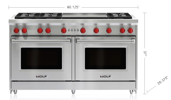 wolf gas stove and oven