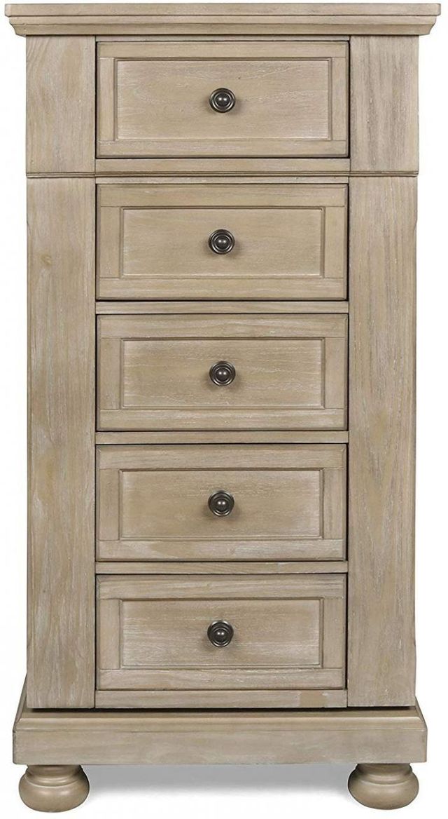 New Classic® Home Furnishings Allegra Pewter Swivel Chest-0