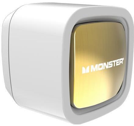 Monster® Single USB Wall Charger-White/Gold 0