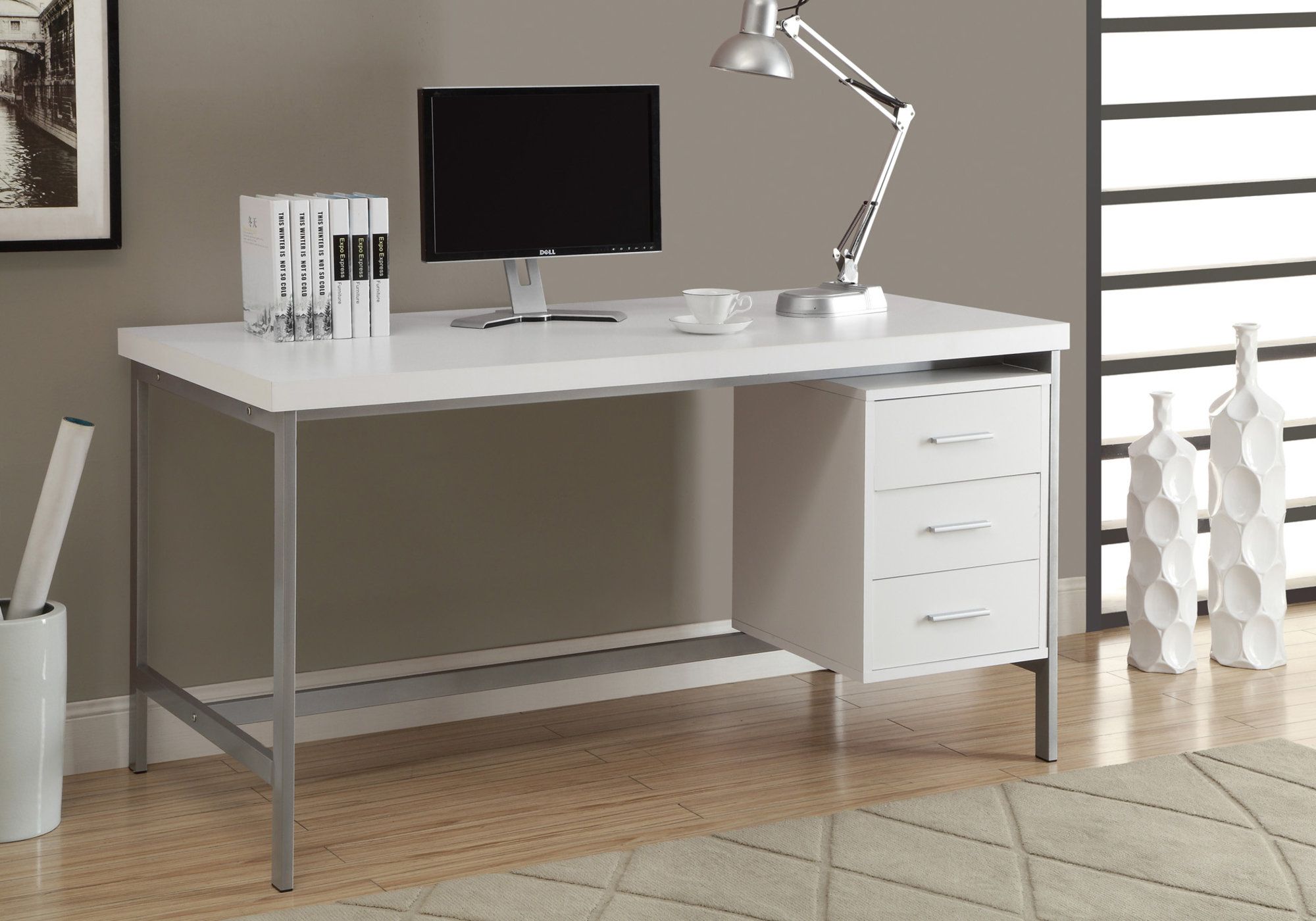 white monarch desk