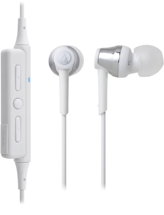 Audio-Technica® Sound Reality Silver Wireless In-Ear Headphones 1