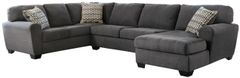 Benchcraft® Ambee 3-Piece Slate Right-Arm Facing Sectional with Corner Chaise