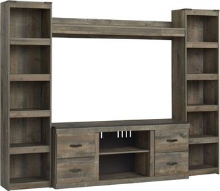 Signature Design by Ashley® Trinell Brown 4-Piece Entertainment Center