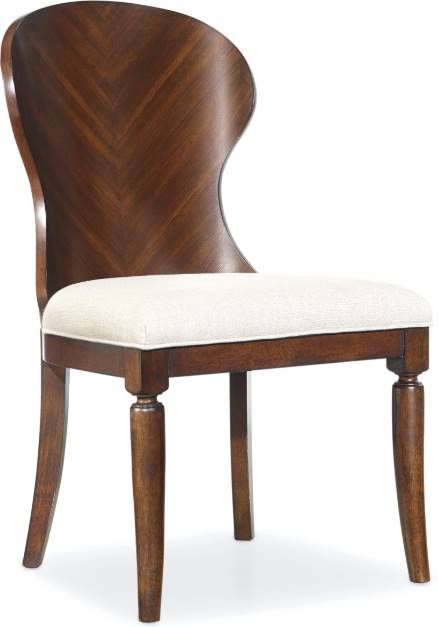 Hooker® Furniture Palisade 2-Piece Taupe/Warm Walnut Side Chair Set