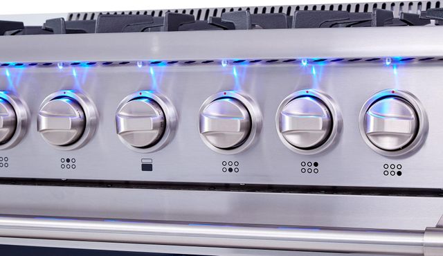 Thor Kitchen® 36" Stainless Steel Pro Style Dual Fuel Range 6