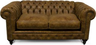England Furniture Lucy Leather Loveseat