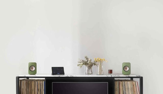 KEF LSX 4.5" Olive Wireless Powered Stereo Speakers 8